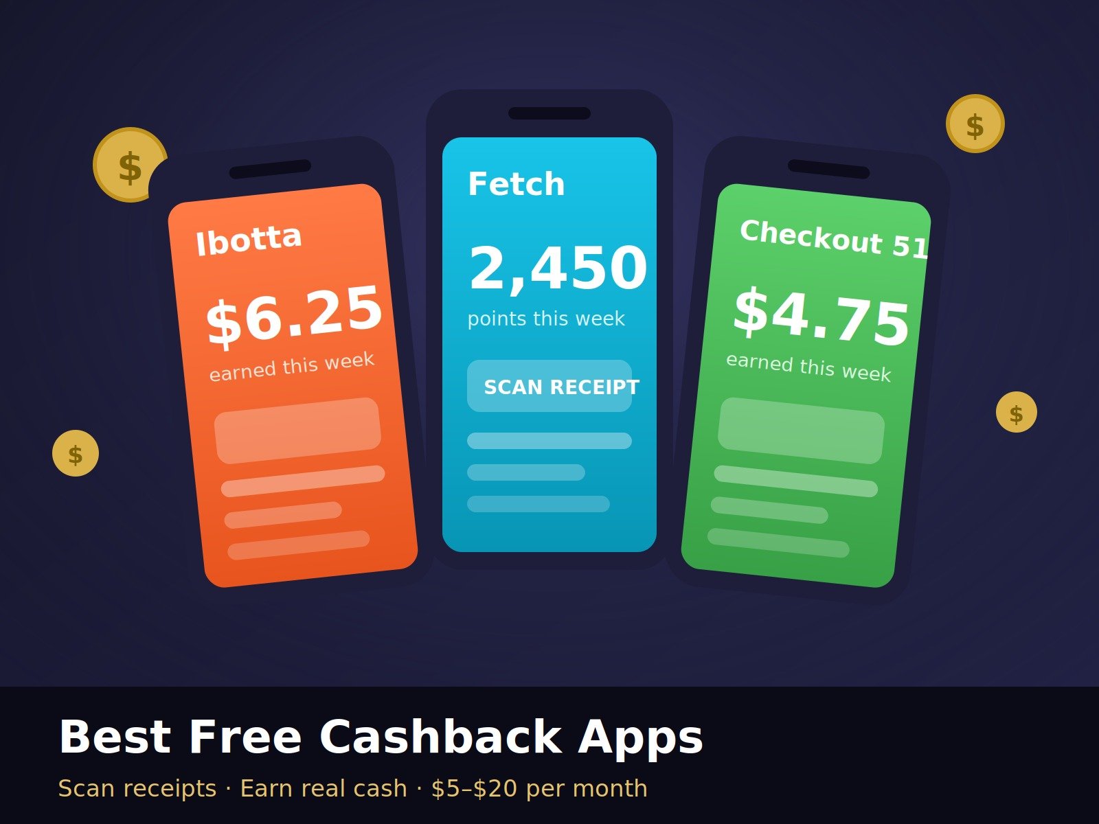 Best Free Cashback Apps: Ibotta, Fetch & Checkout 51 Guide