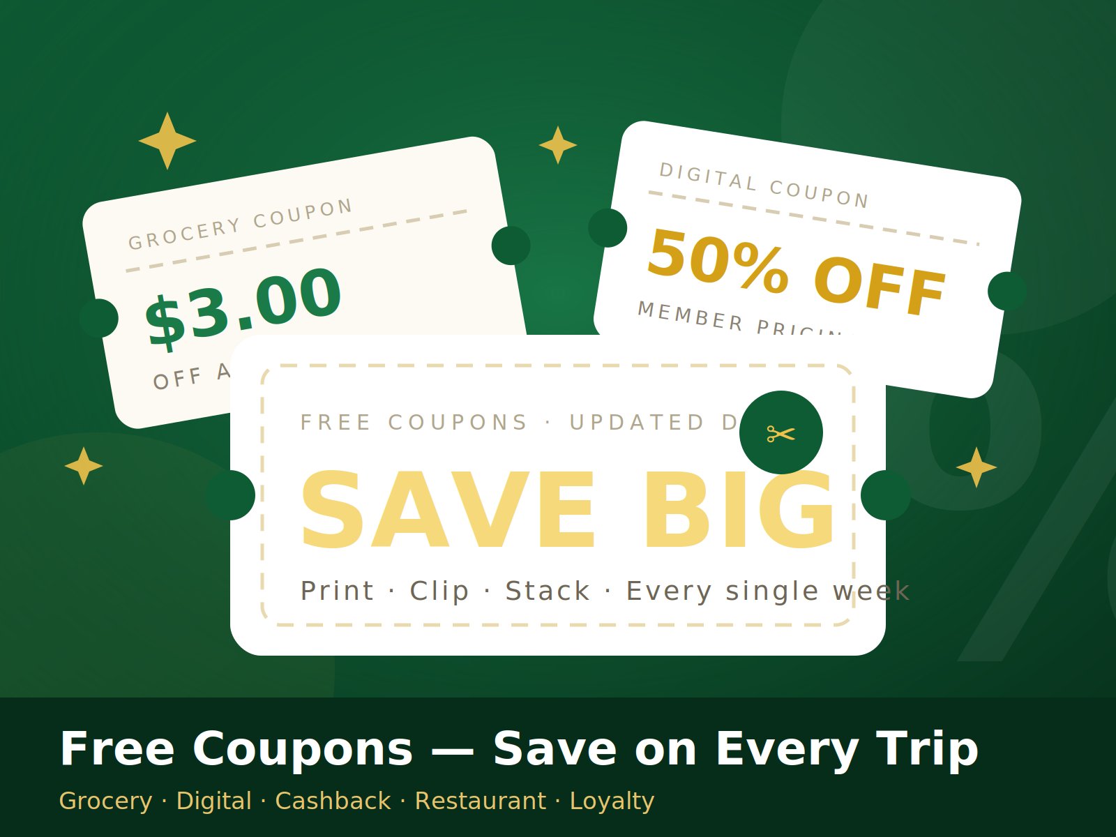 Restaurant & Fast Food Coupons: Free Food in Every App